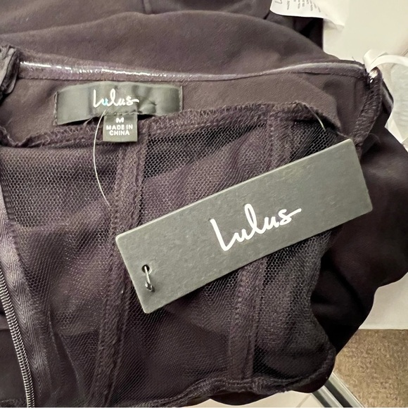 Lulus Iconic Arrival Black Strapless Bustier Bodycon Knit Midi Dress Size M NWT - Picture 12 of 14